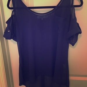 Loose blouse royal blue-boutique